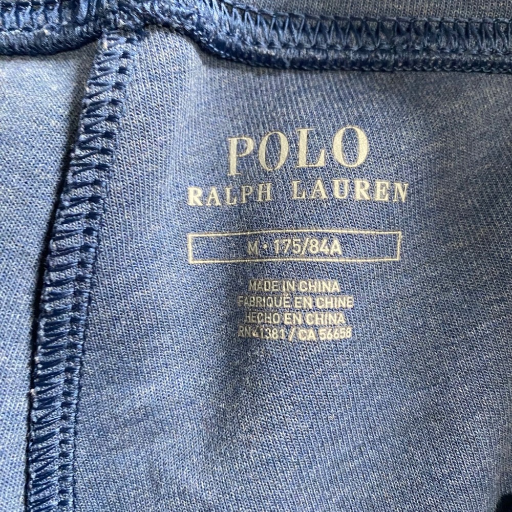 Polo Ralph Lauren Jogger Sweatpants Mens Medium Blue Heather Pony Logo Tapered - Picture 6 of 8